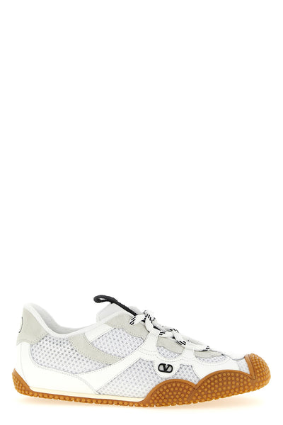 rubberized calf leather amphibia sneakers