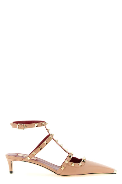 valentino garavani rockstud kid leather pumps