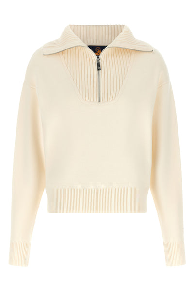 the perfect moment sweater redefines après-ski clothing through a tactile luxury
