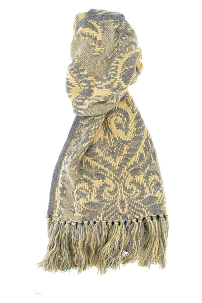 barocco jacquard wool scarf