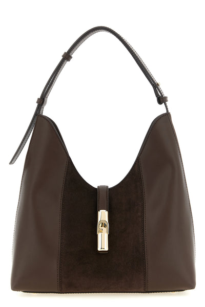 the furla goccia m hobo shoulder bag defines a curved and structured silhouett