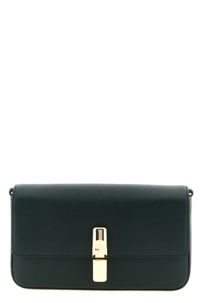 small furla iride crossbody bag in fine hammered leather