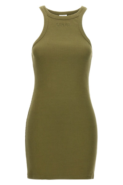 racing tank top ribbed cotton dress