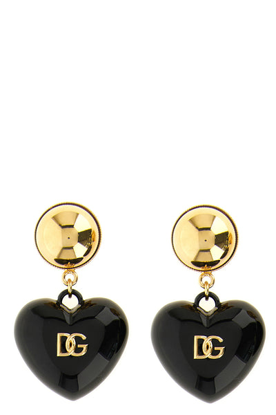 the dolce & gabbana clip earrings are distinguished by a pendant silhouette