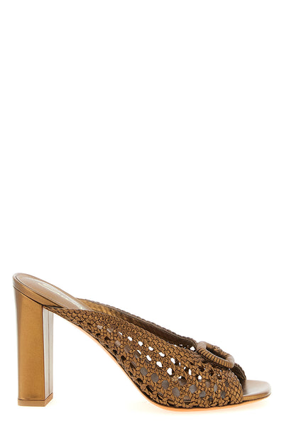 luce sandals in fine woven nappa leather