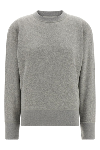 youll never take me off mélange cotton and cashmere sweatshirt