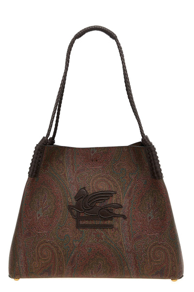 medium libra shopping bag in paisley fabric