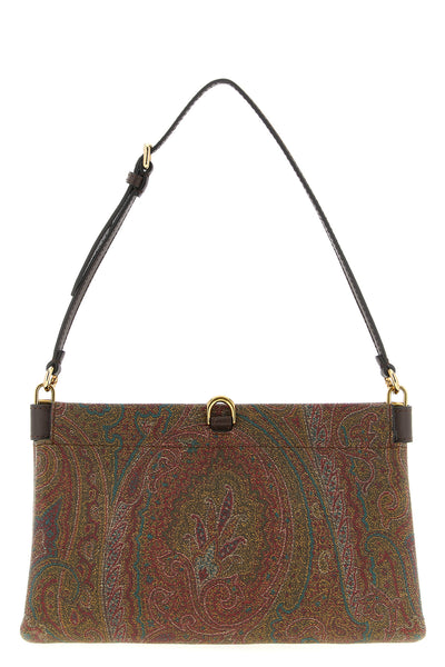 talk mini clutch in the iconic jacquard fabric