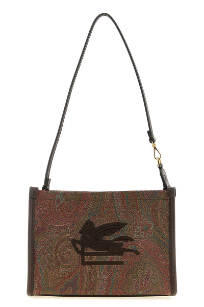 small paisley jacquard fabric arnica clutch bag