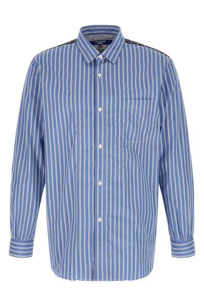 patterned cotton poplin shirt