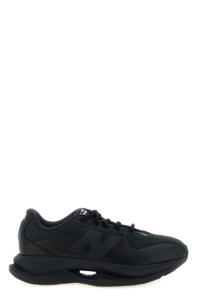junya watanabe x new balance tf100 sneakers in leather and mesh effect fabric