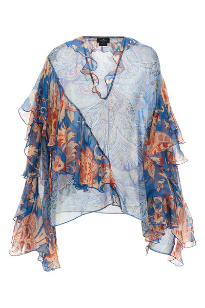 blouse in light silk chiffon