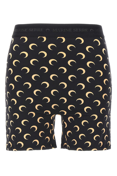 moon printed stretch fabric cyclist