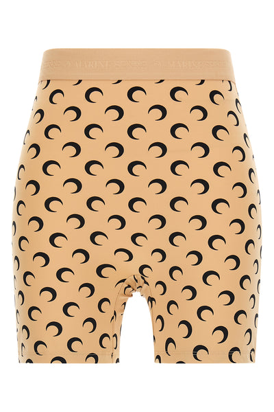 recycled moon biker shorts