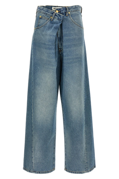 ines stonewashed cotton denim jeans