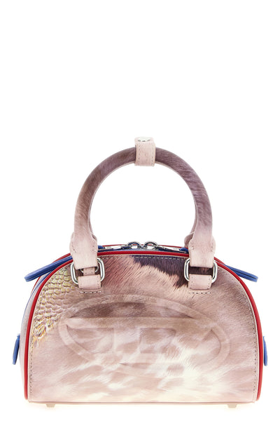 1dr dome mini crossbody bag in animal print leather