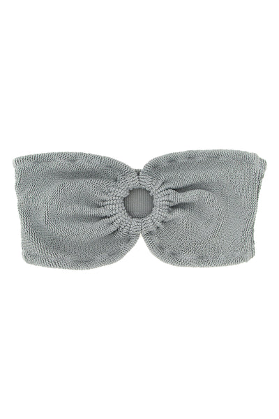 yulia bikini top in crinkle lurex fabric