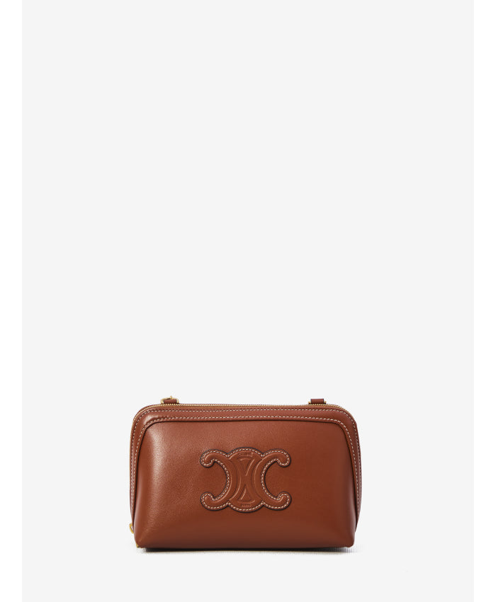 Celine triomphe leather pouch