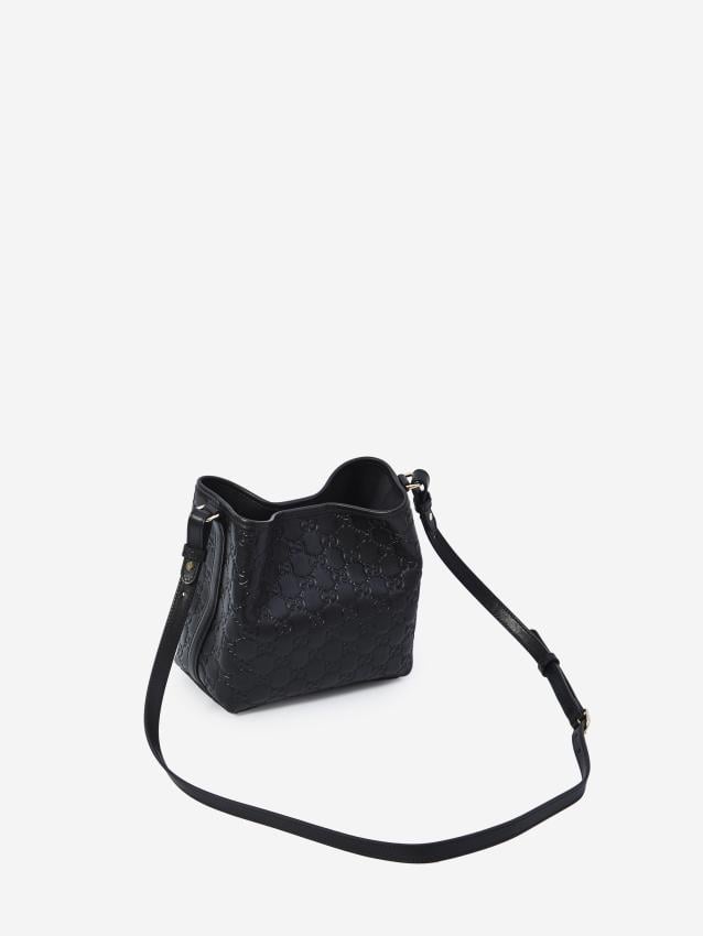 Gucci small gg emblem bucket bag