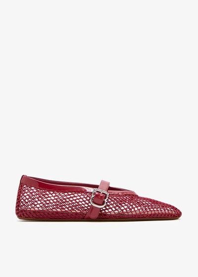 mesh ballet flats