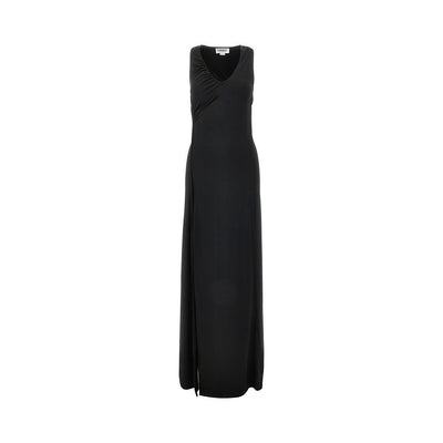 jersey dress with splits