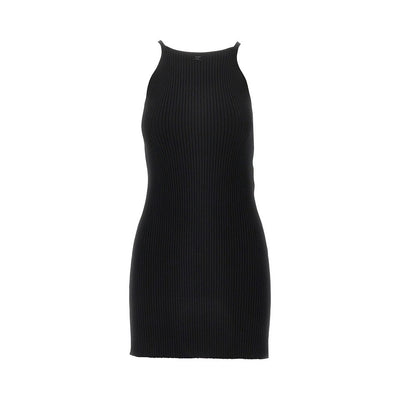 ribbed knit mini dress