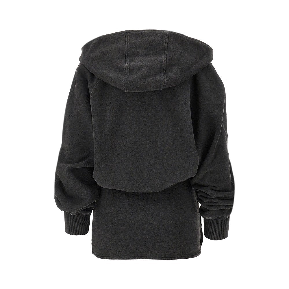 THE ATTICO 38 french terry wrap mini dress