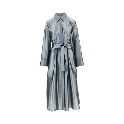 organdy midi shirt dress