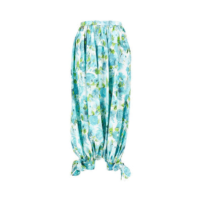 jacquard silk pants