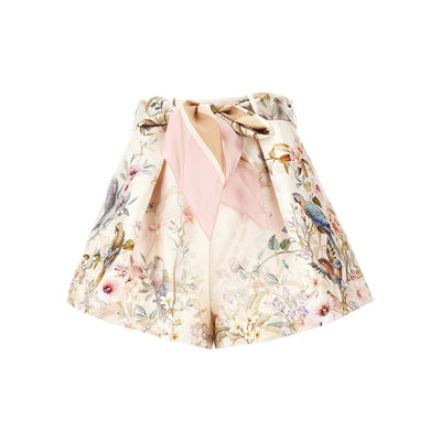 rebellion silk-blend shorts