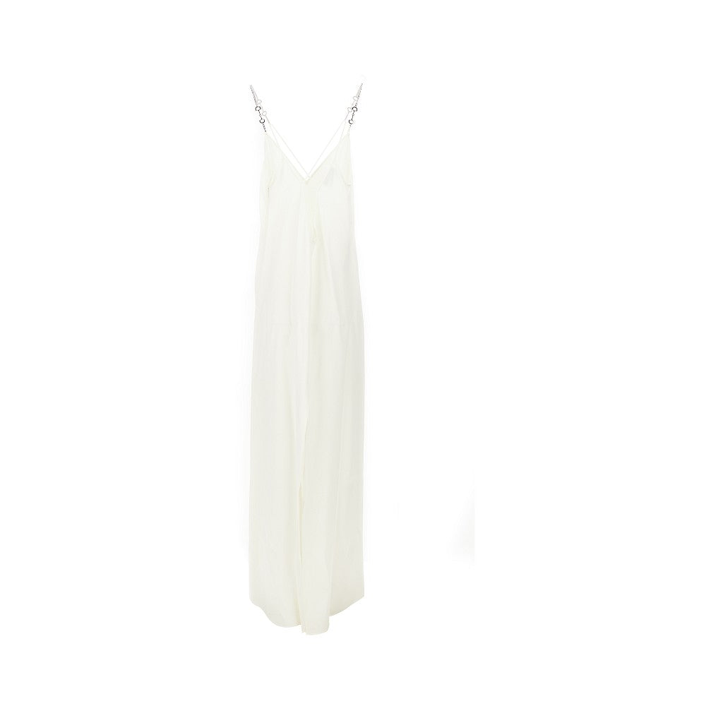 GUCCI 42 satin long dress with horsebit straps