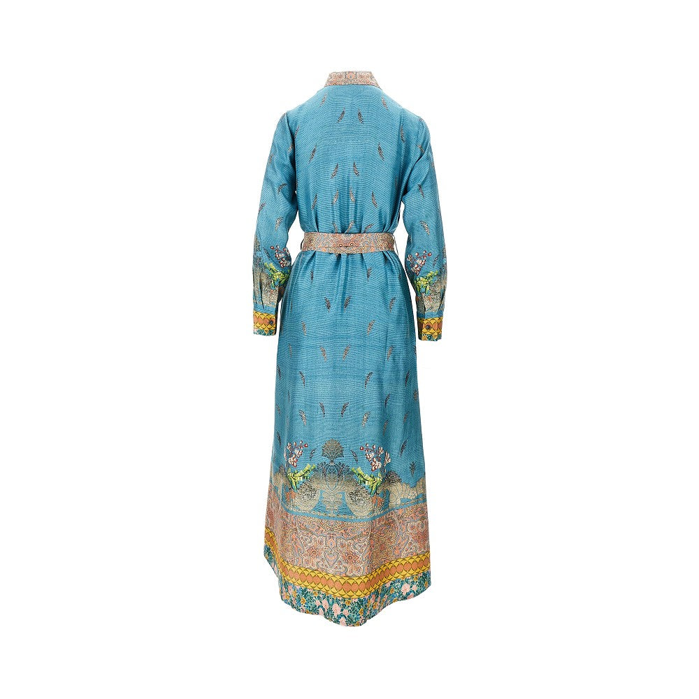 PIERRE LOUIS MASCIA S printed silk shirt dress