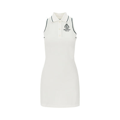 crown tennis piquet mini polo dress