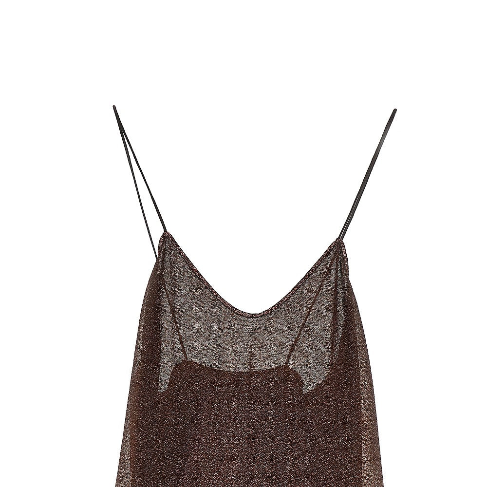 OSEREE SWIMWEAR S-M lumière mini dress with feathers