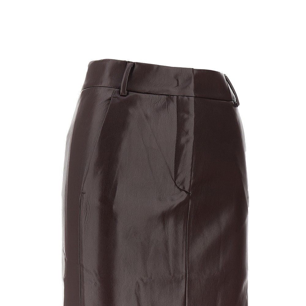 THE ANDAMANE 42 xania vegan leather pencil skirt