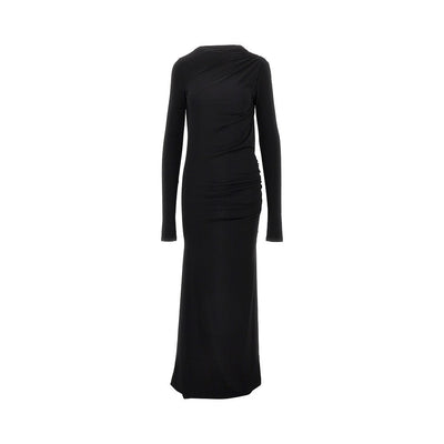 technical jersey long dress