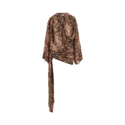 paisley georgette indira mini dress