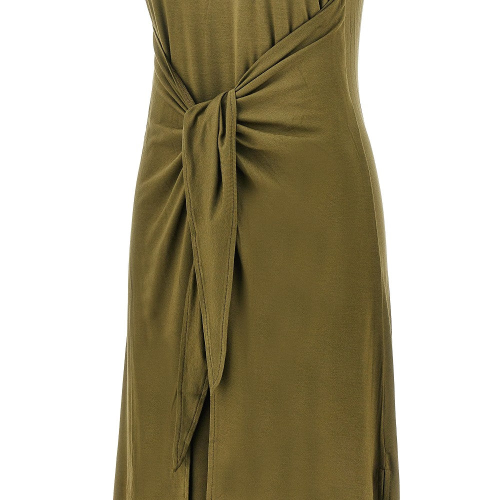 EMPORIO ARMANI XS stretch jersey swimwear long dress