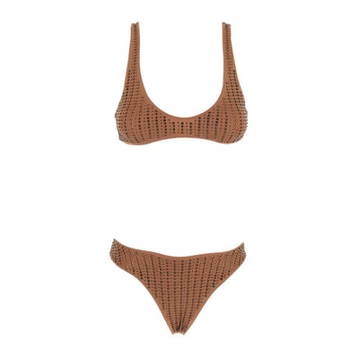 crystal-embellished lycra bikini