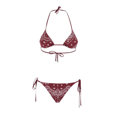 bandana print two-piece swimsuit