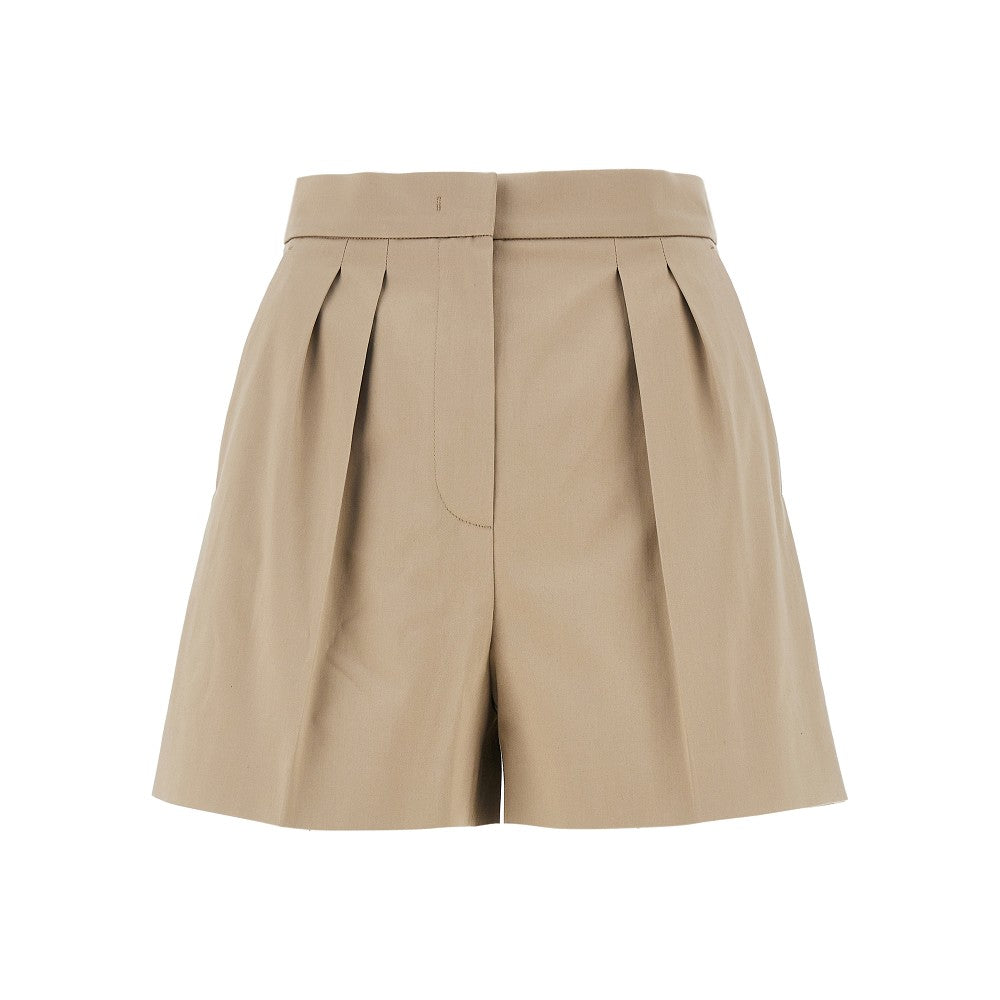MAX MARA 40 stretch cotton satin shorts