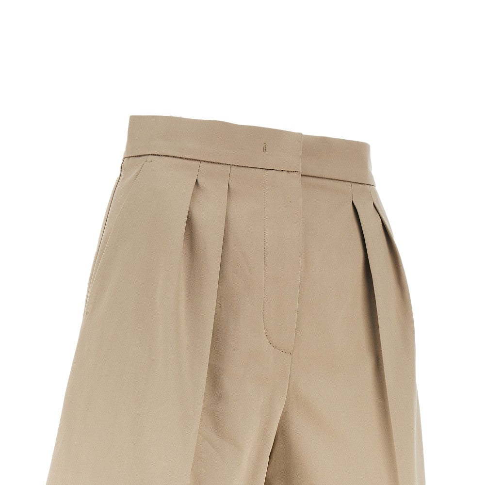 MAX MARA 40 stretch cotton satin shorts
