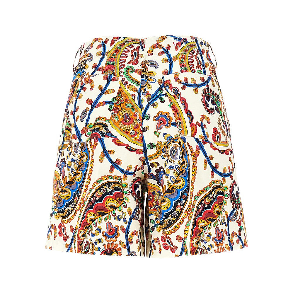 ETRO 40 printed cotton shorts
