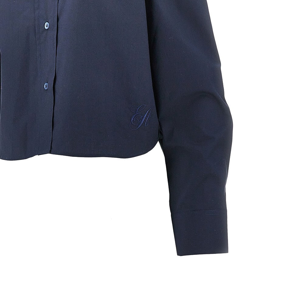 EMPORIO ARMANI 40 mandarin collar poplin shirt