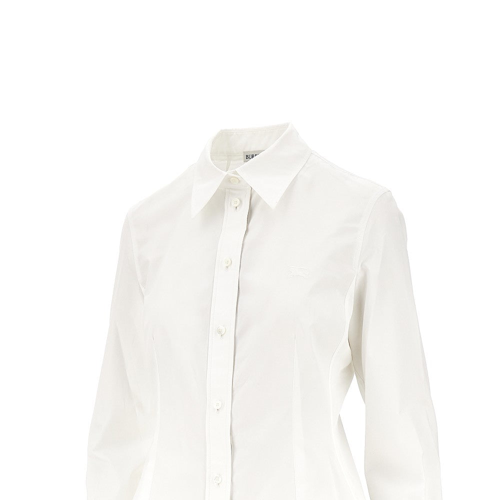 BURBERRY 8 poplin shirt with flared hem