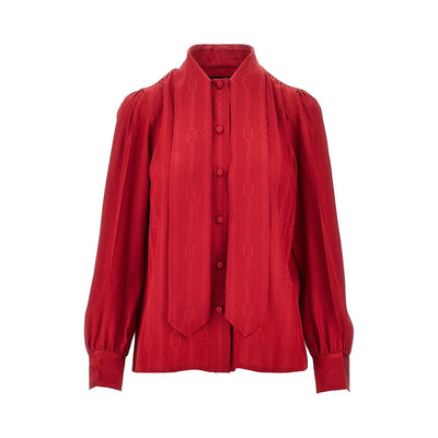 jacquard silk shirt