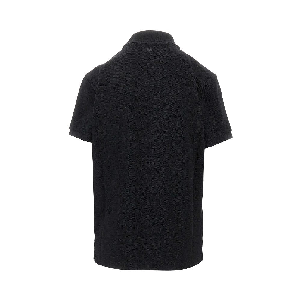 AMI S ami de coeur embroidery piquet polo shirt
