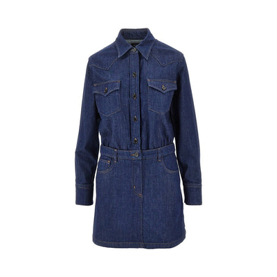 denim short dress