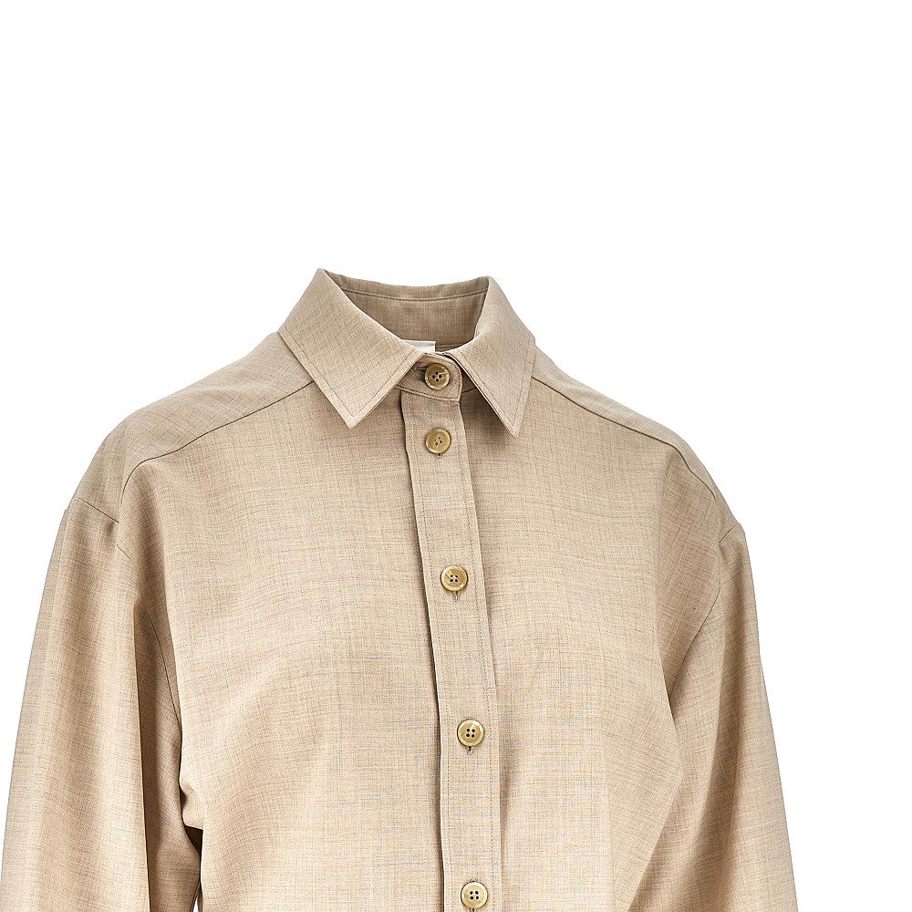 P.A.R.O.S.H. S stretch wool shirt