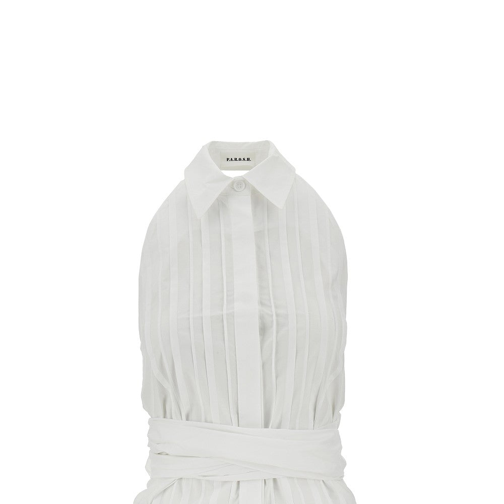 P.A.R.O.S.H. S poplin halterneck top